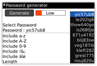 Password generator creates unguessable passwords on Treo or Palm OS