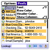 Preferences Menu